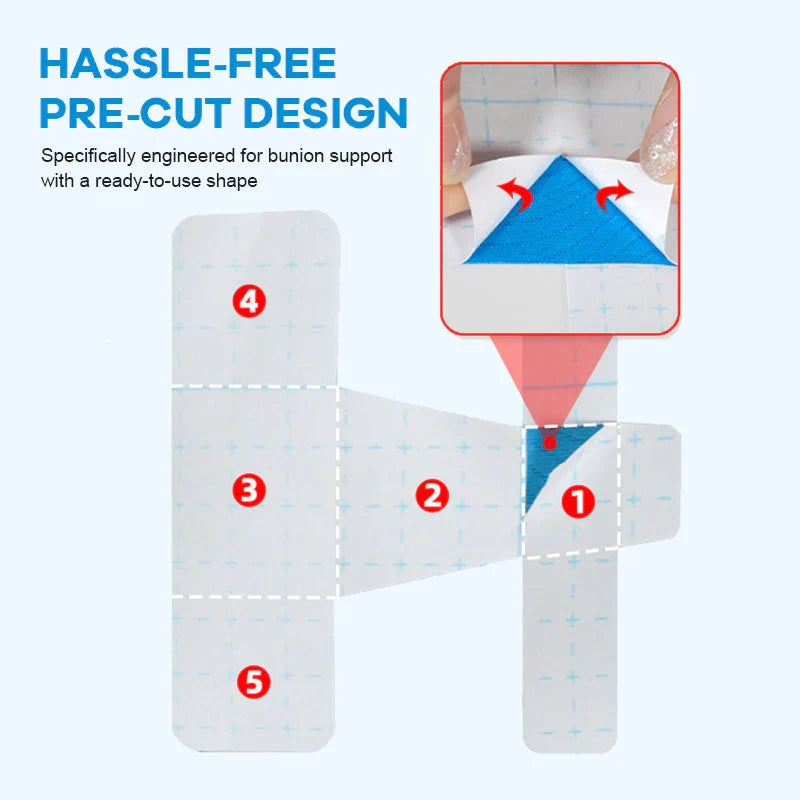 2-in-1 Orthopedic Bunion Relief & Toe Alignment Tape