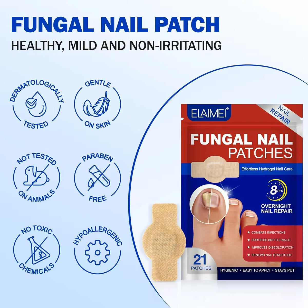 Nighttime Renewal Fungal Nail Patches