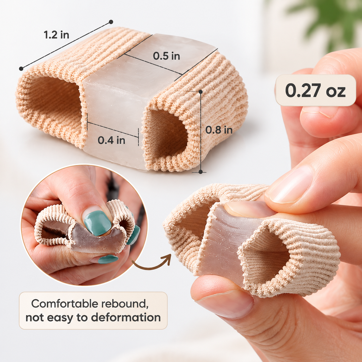 Soft Gel Bunion Corrector & Toe Spacer