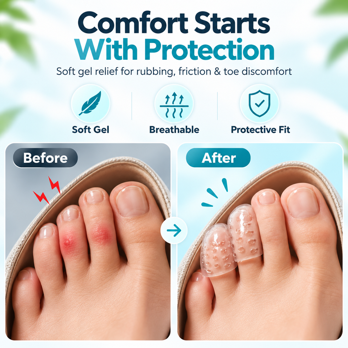 Silicone Soft Toe Protectors