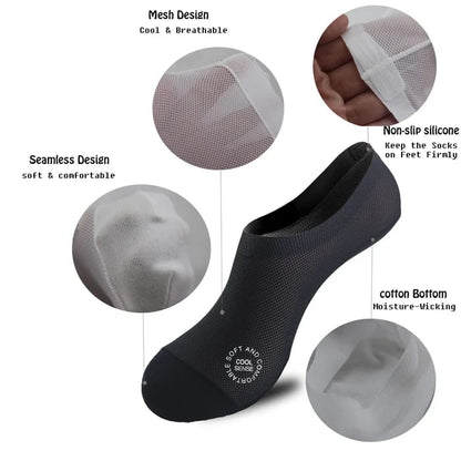 3-in-1 Ultra-Thin Heel Support + Breathable + Anti-Fungal Socks