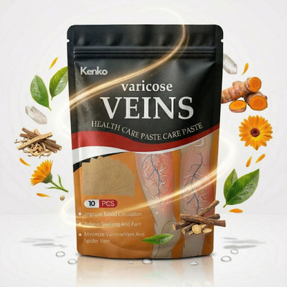 Kenko Varicose Vein Patches | Natural Herbal Therapy for Swelling, Fatigue & Vein Health