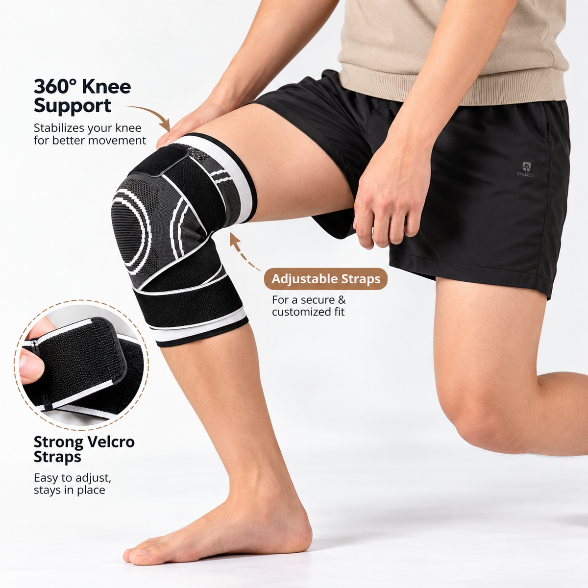Herballand Knee Relief Pro™ - Adjustable Knee Support Brace