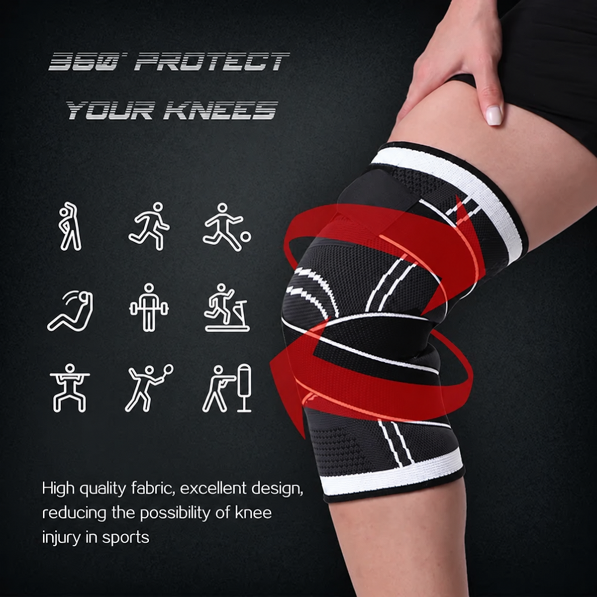 Herballand Knee Relief Pro™ - Adjustable Knee Support Brace
