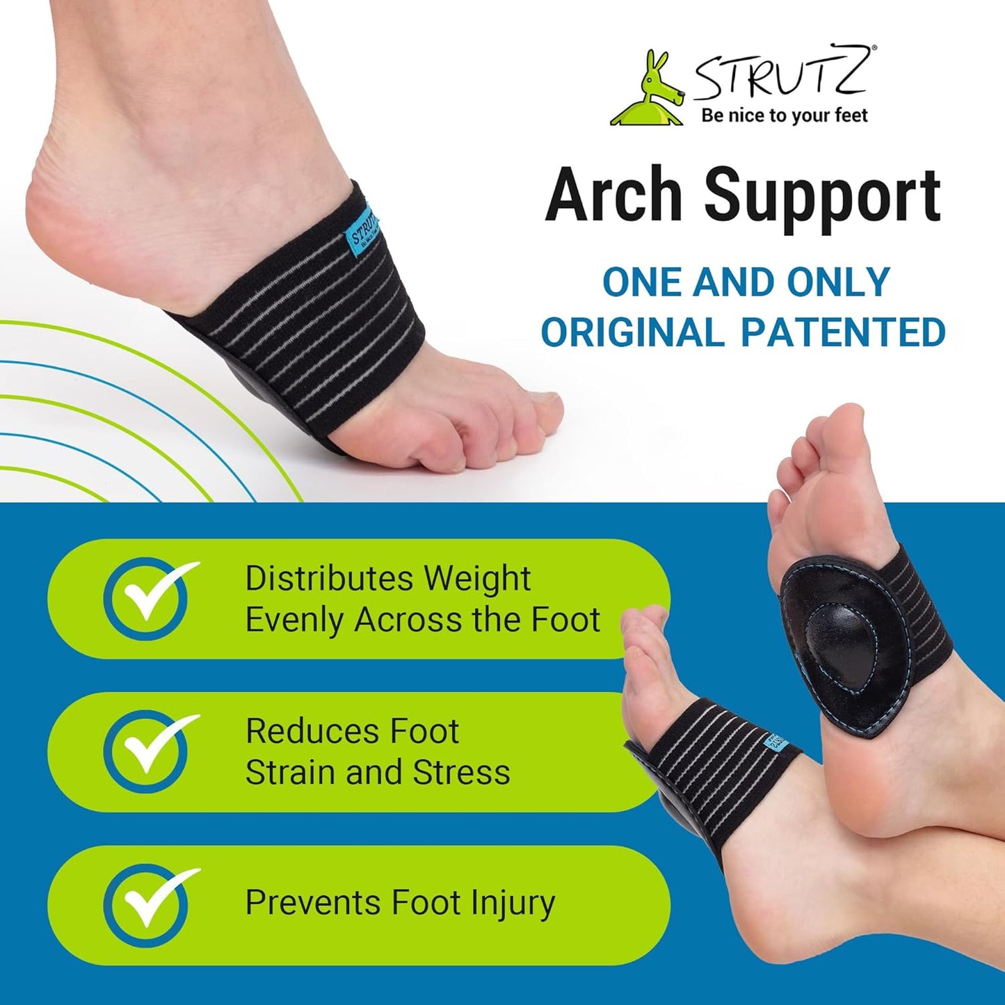 3 In 1 Foot Support Pad - Universal Size