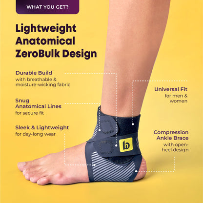 Breathable Ankle Support Brace - Universal Size