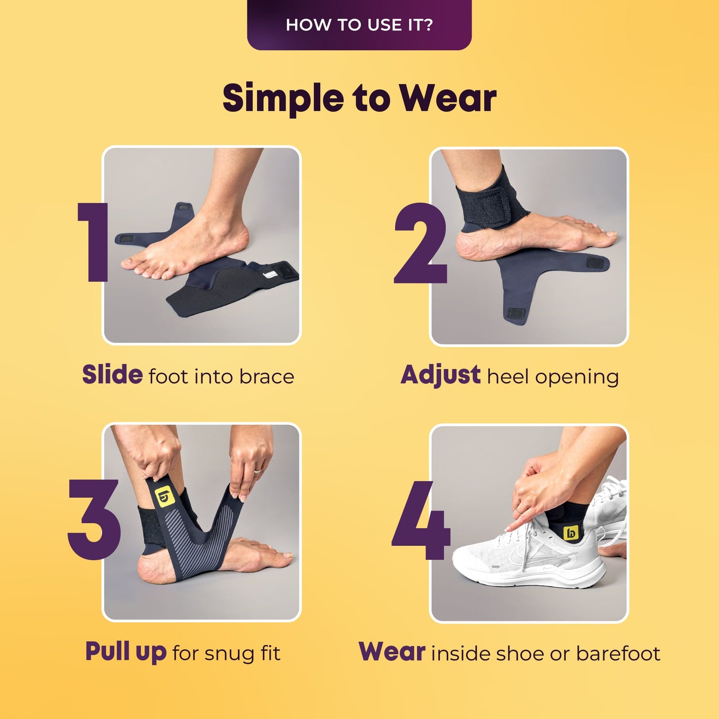 Breathable Ankle Support Brace - Universal Size