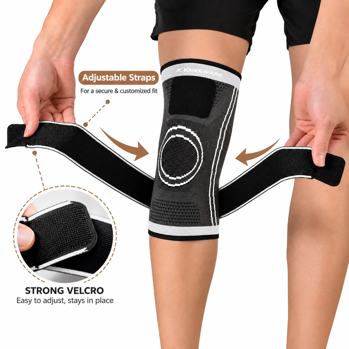 Herballand Knee Relief Pro™ - Adjustable Knee Support Brace