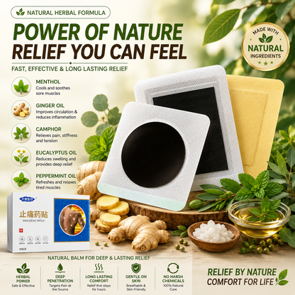 Herbal Black Balm Pain Relief Patch