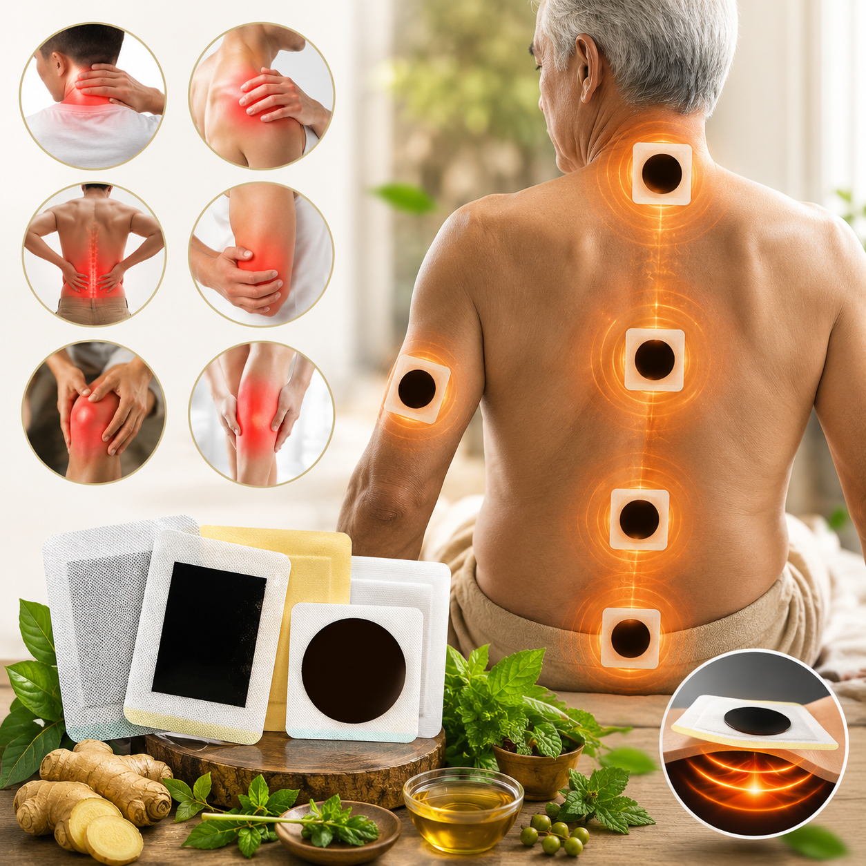 Herbal Black Balm Pain Relief Patch