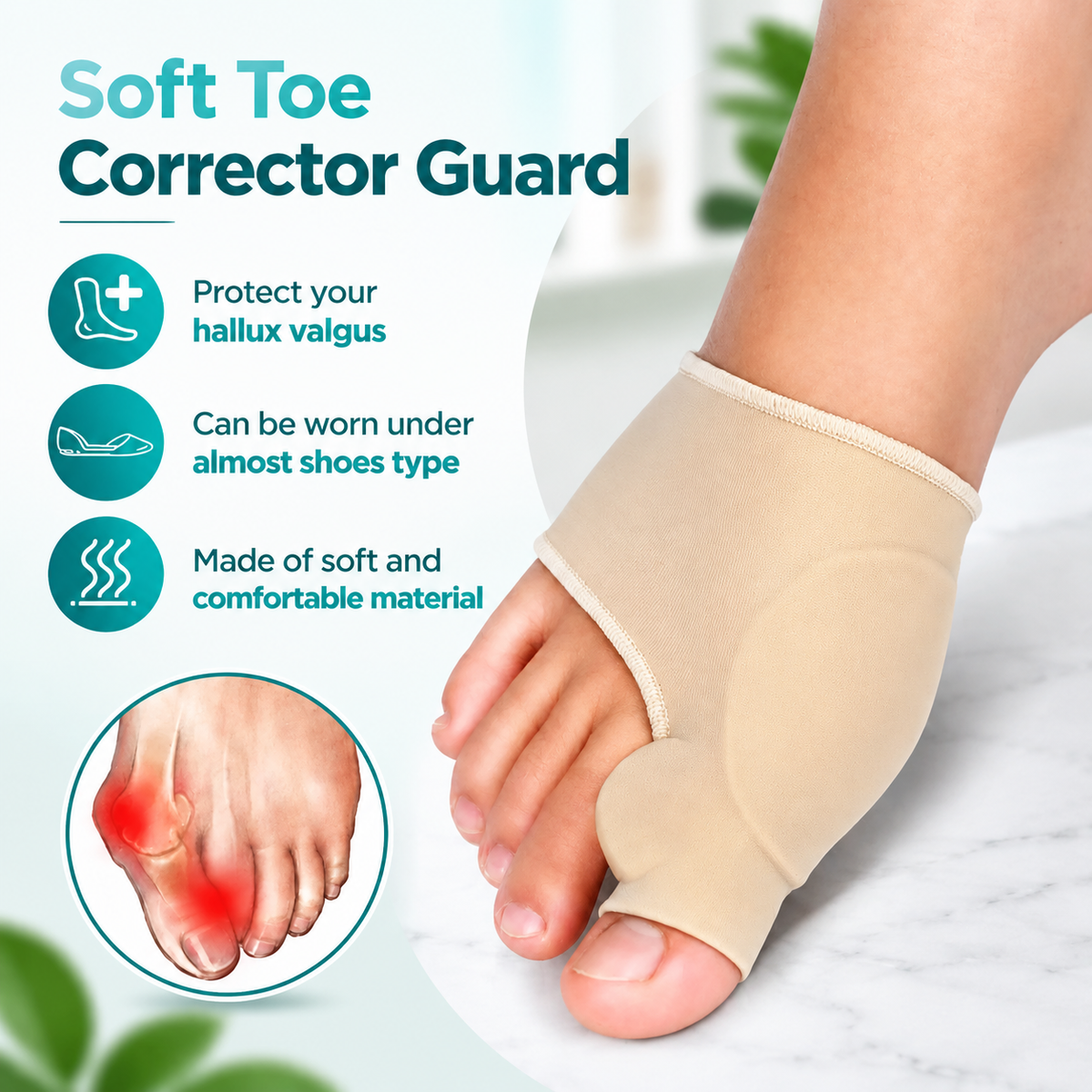 Soft Comfort Toe Corrector Guard - Universal Size