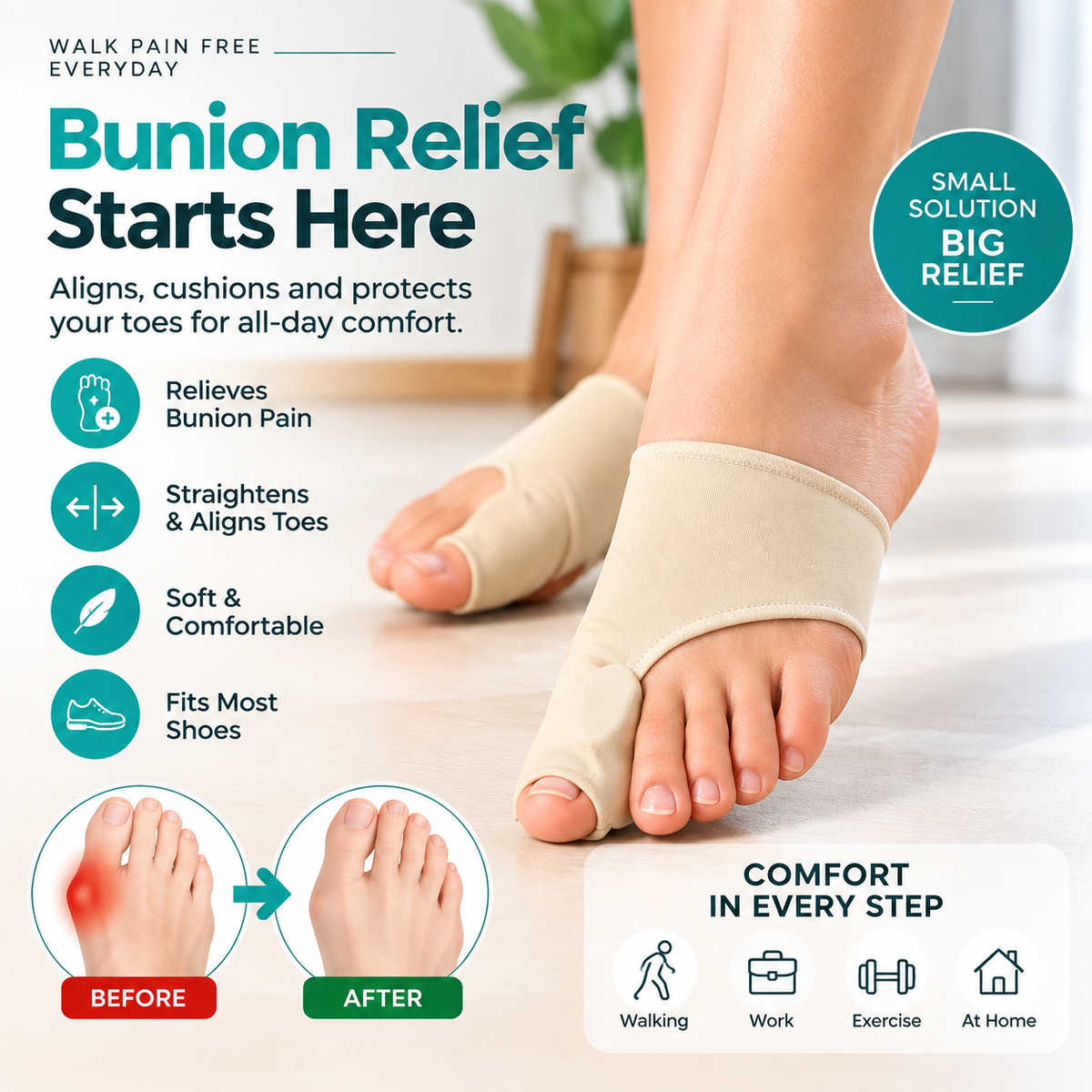 Soft Comfort Toe Corrector Guard - Universal Size