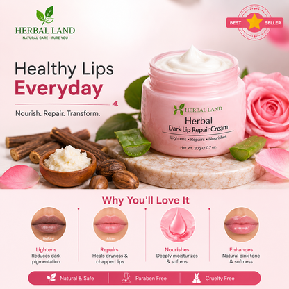 Herbal Dark Lip Repair Cream – Natural Care for Soft & Beautiful Lips