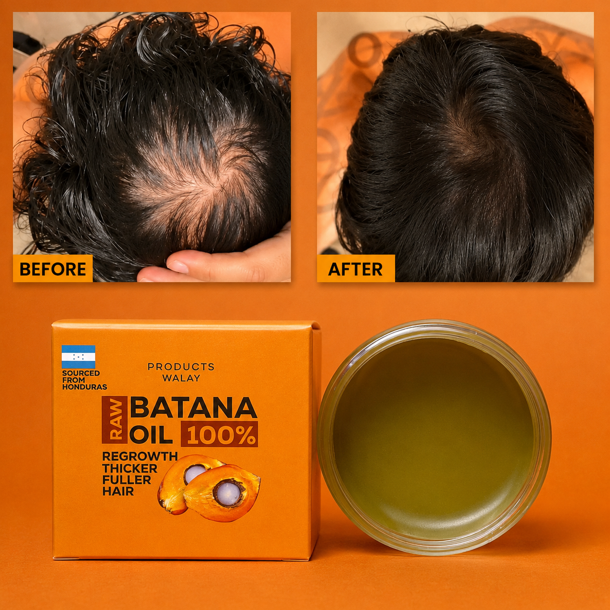 3-in-1 Batana Hair Oil For Hair Growth, Strength & Thickness