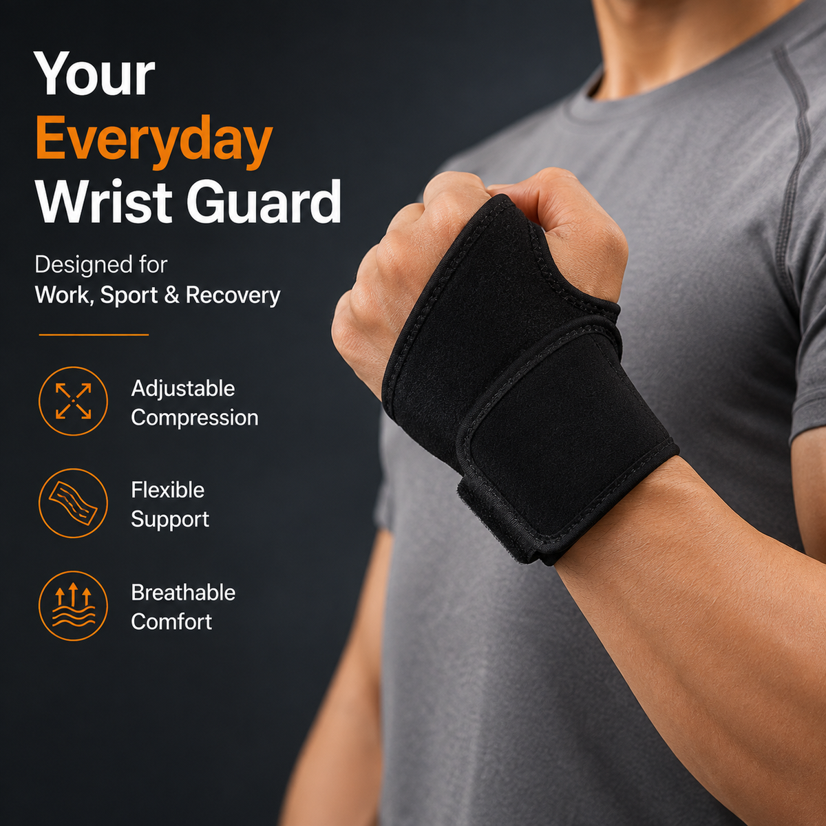 Wrist Support Brace Pain Relief Strap