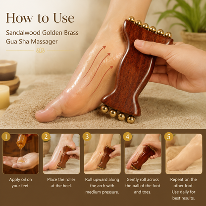 Sandalwood Kansa Brass Body Massager