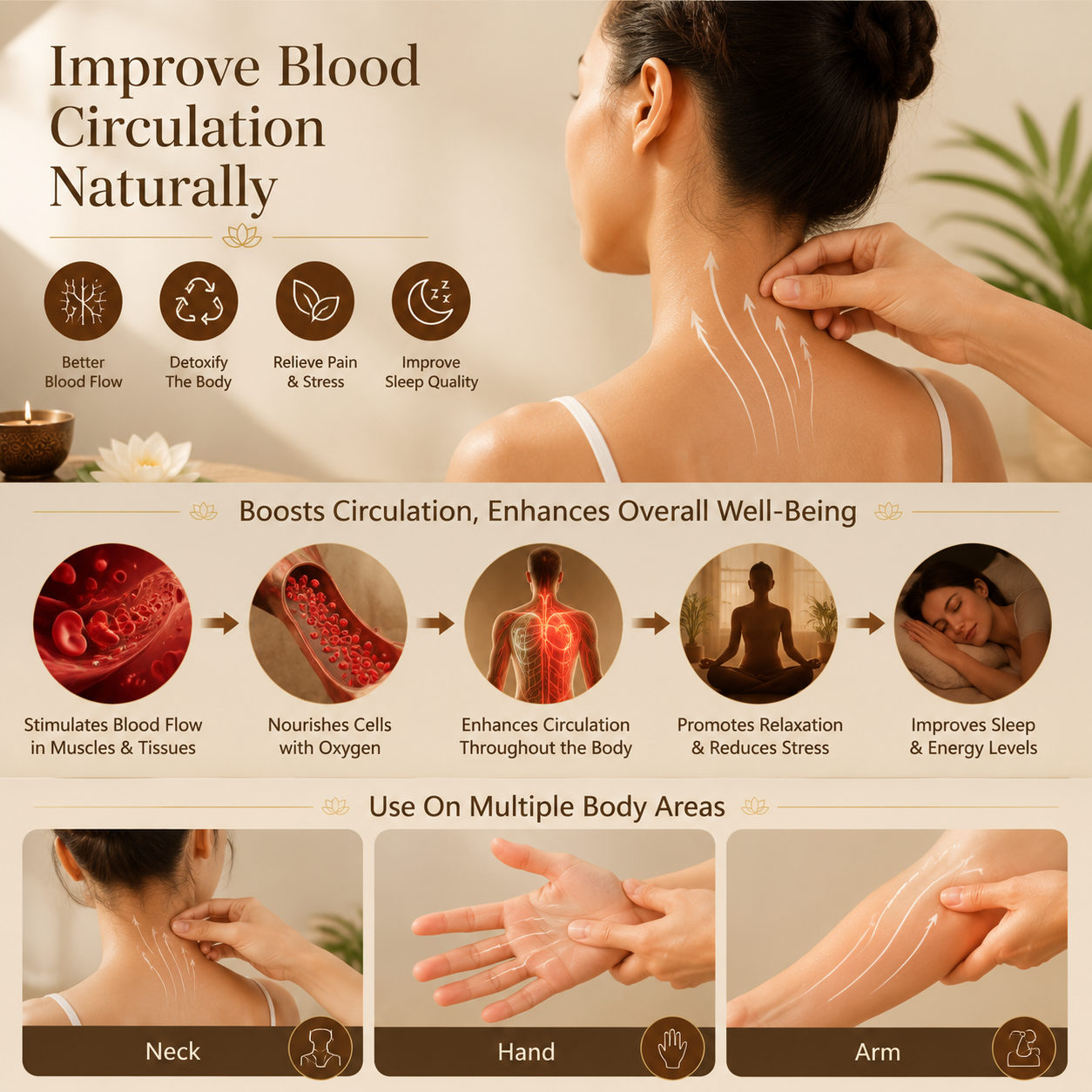Sandalwood Kansa Brass Body Massager