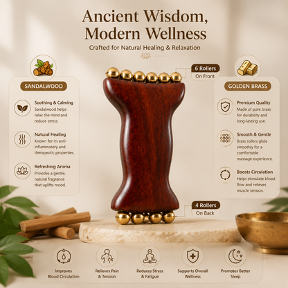 Sandalwood Kansa Brass Body Massager