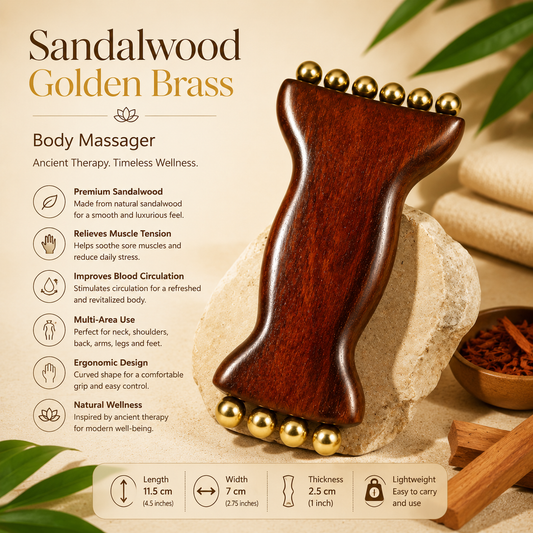 Sandalwood Kansa Brass Body Massager