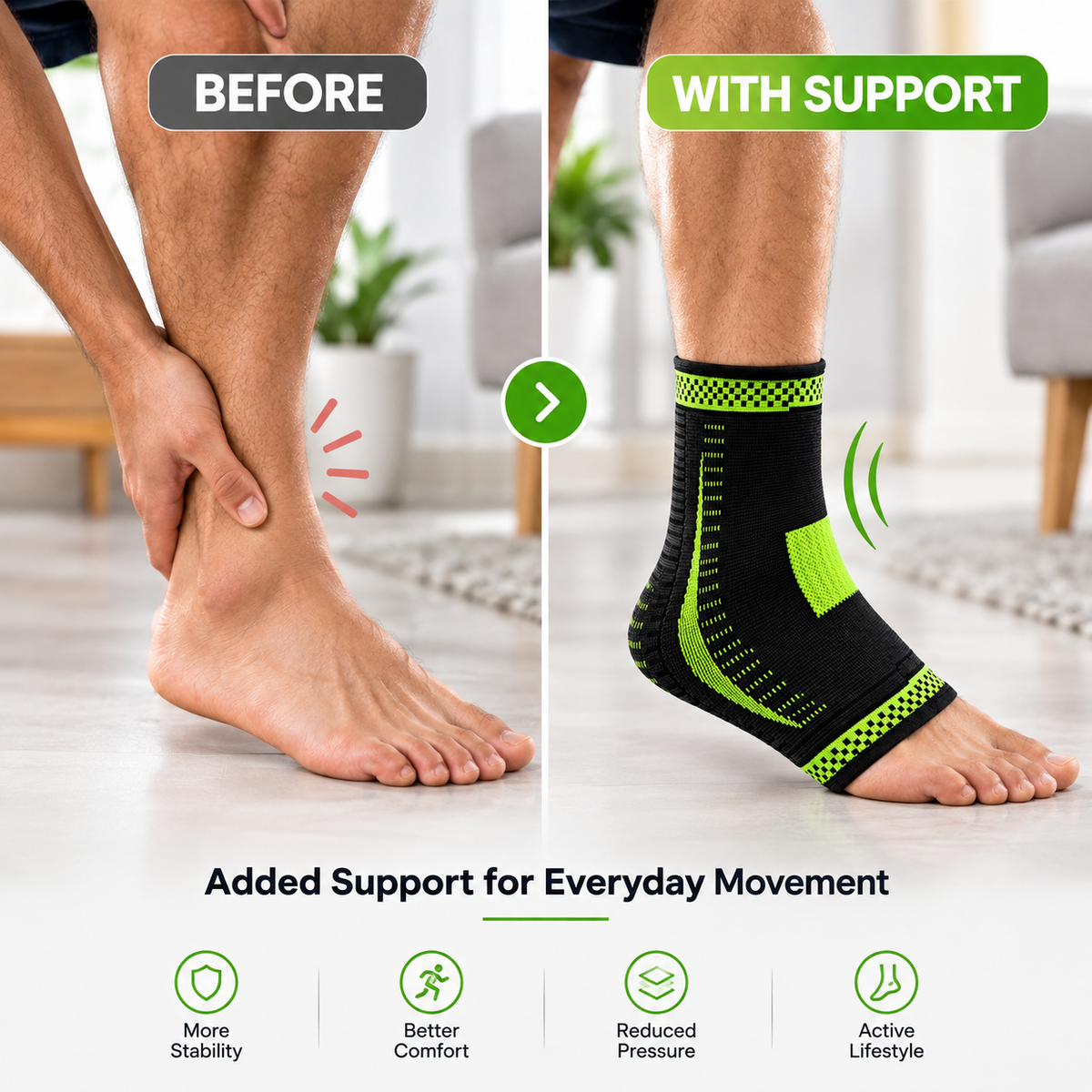 Ankle Compression Support - Universal Size