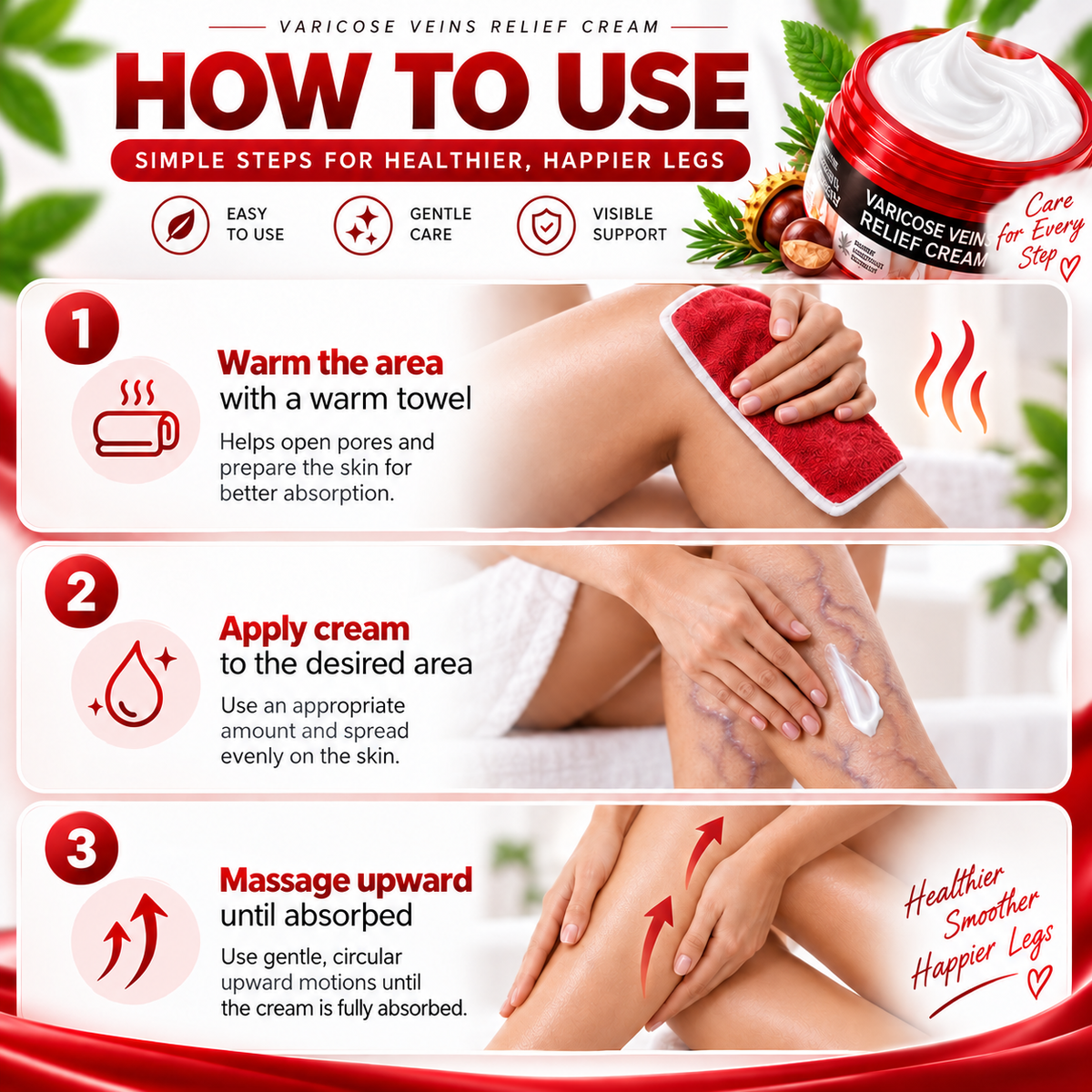 Herbal Varicose Veins Relief Cream