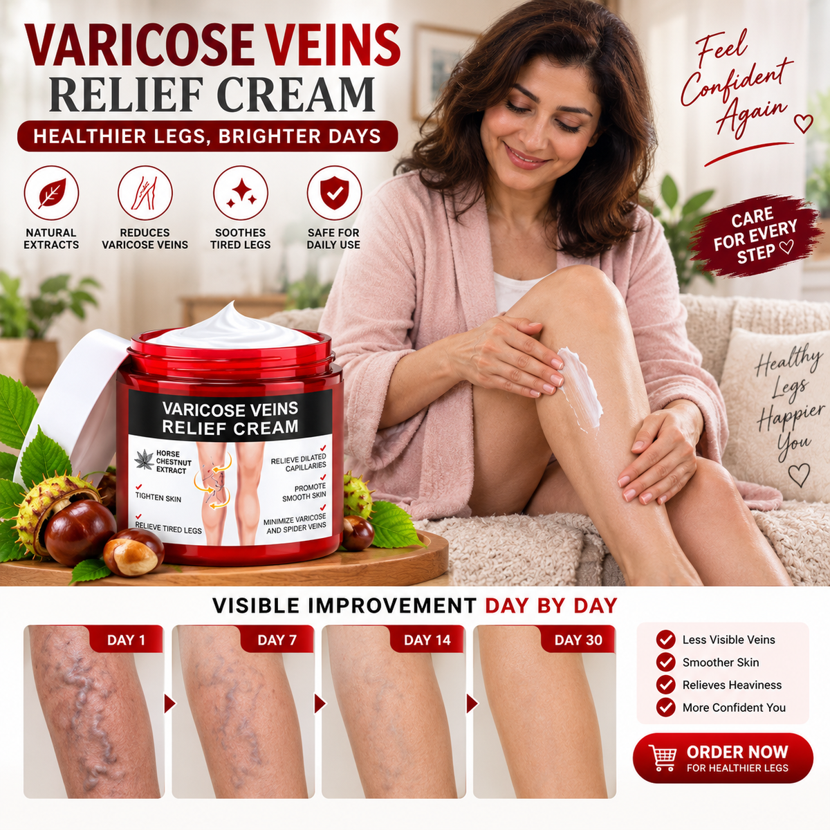 Herbal Varicose Veins Relief Cream