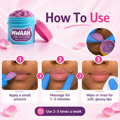 MWAAH Lip Brightening Scrub