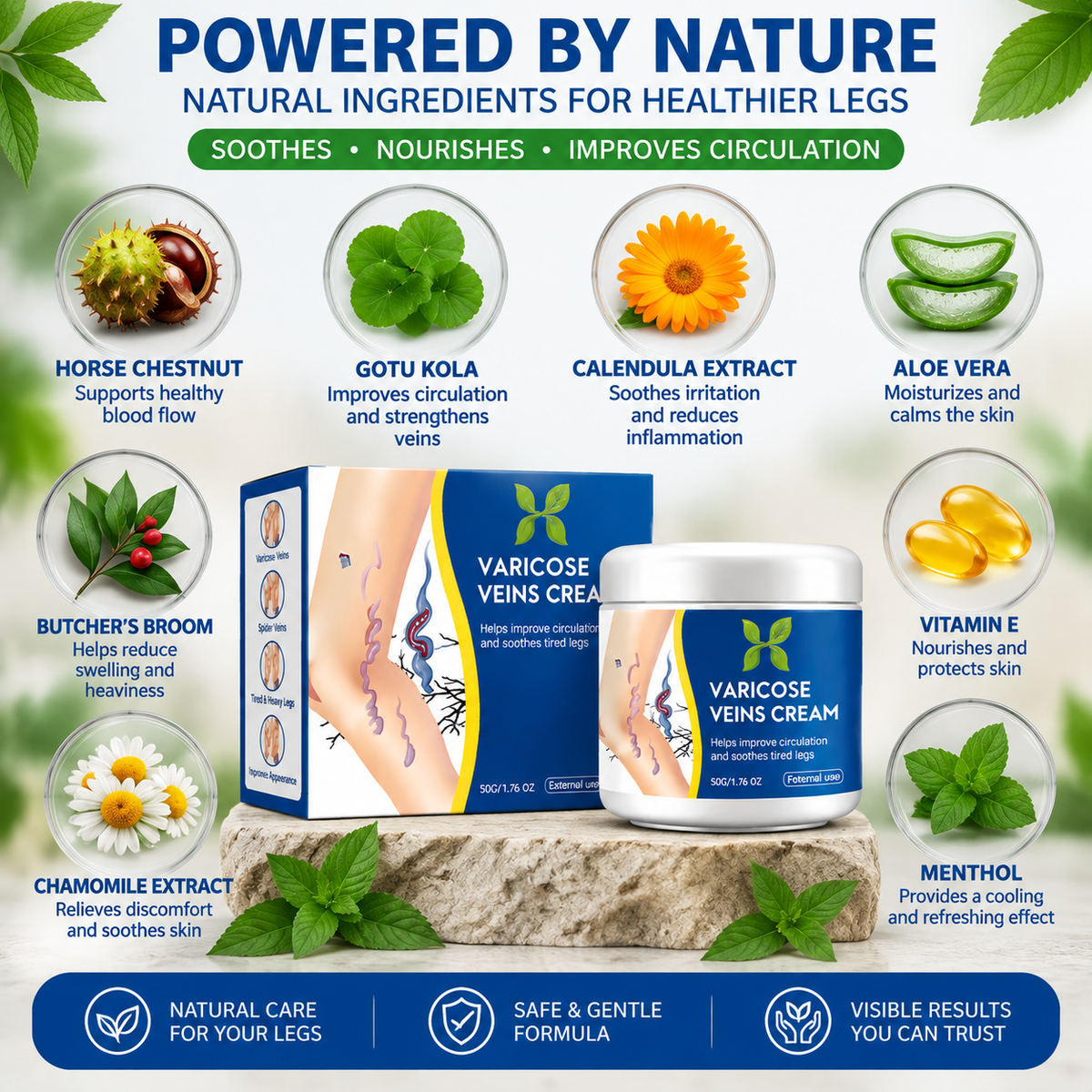 Herbal Varicose Veins Relief Cream