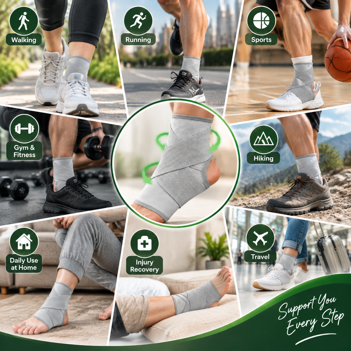 Adjustable Ankle Support Brace