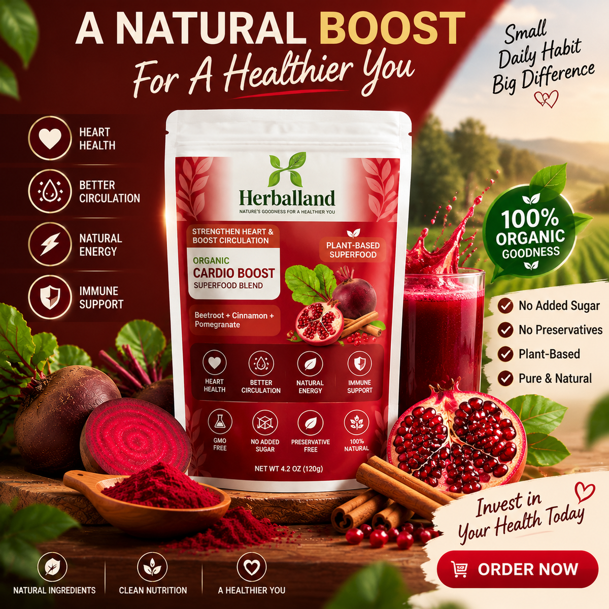 Herbal Cardio Boost Blend