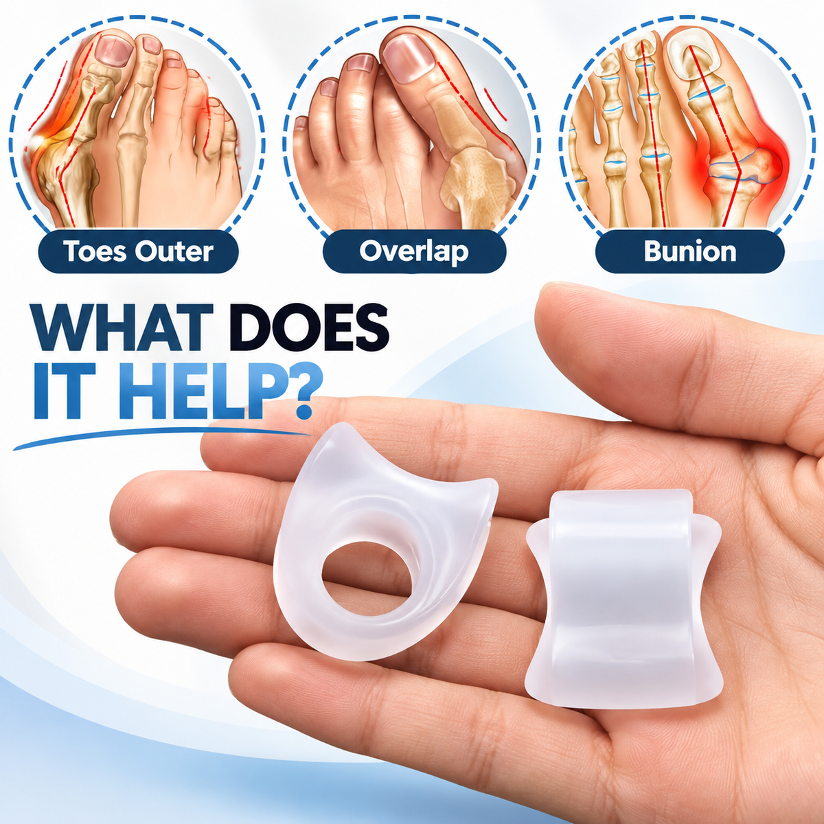 Soft Bunion Corrector & Toe Spacer