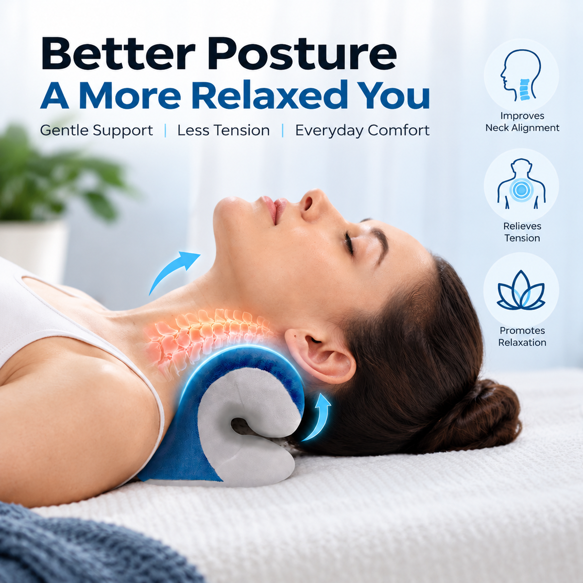 2-in-1 Neck Corrector & Pain Relief Support