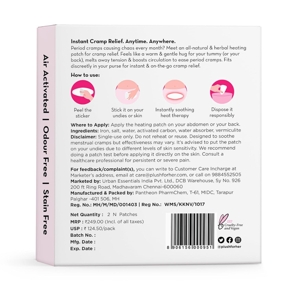 Herbal Cramp Relief Patch