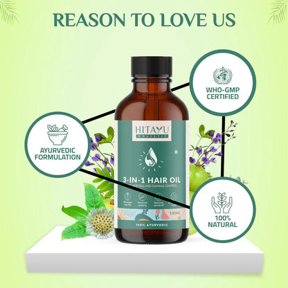 3 In 1 Herbal Hair Oil