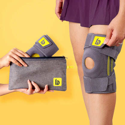 Adjustable 4-Strap Knee Brace with Stabilizers