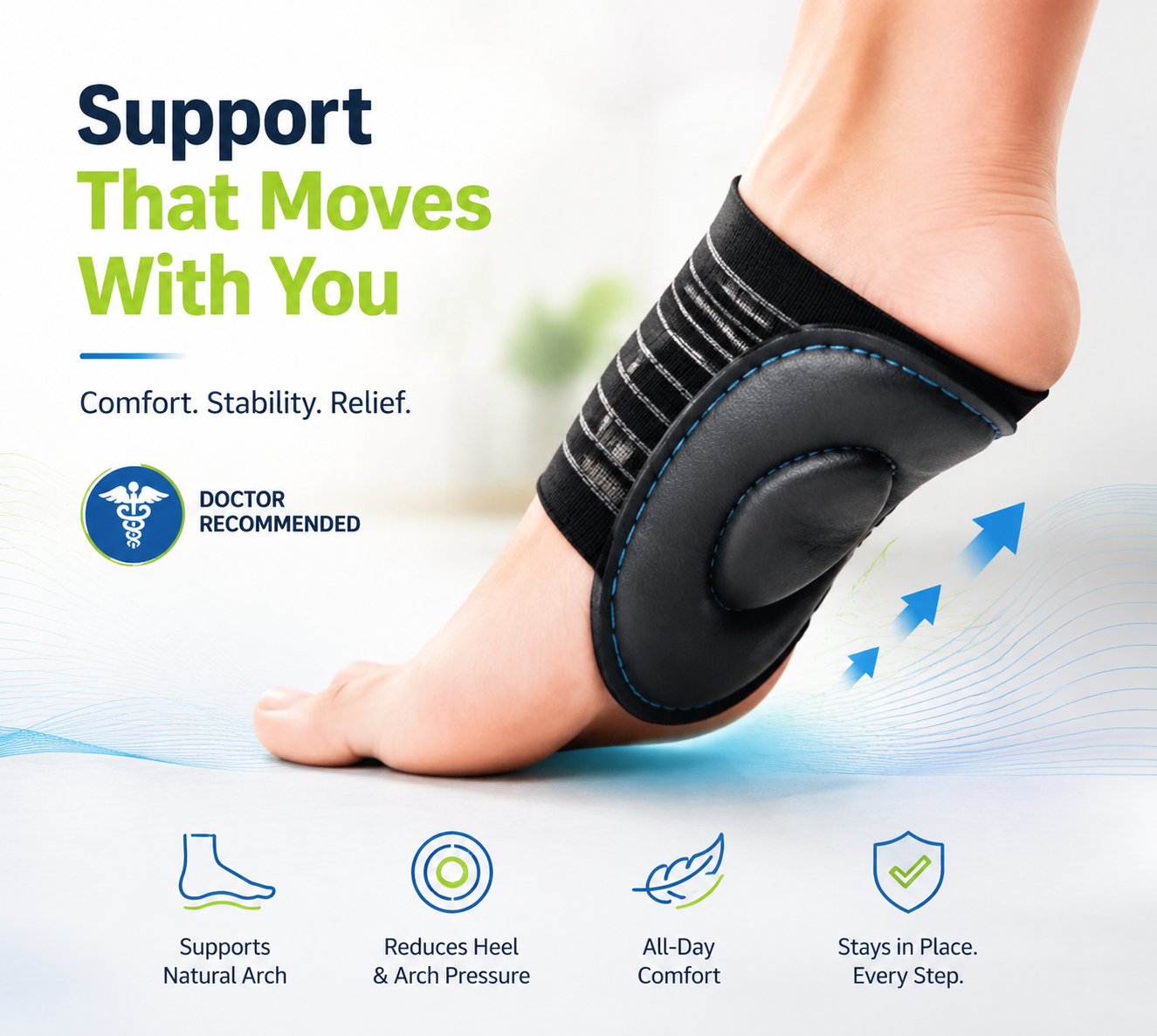 3 In 1 Foot Support Pad - Universal Size
