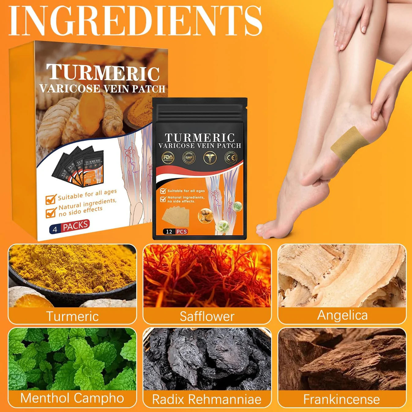 Turmeric Varicose Vein Care Patch