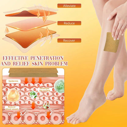 Kenko Varicose Vein Patches | Natural Herbal Therapy for Swelling, Fatigue & Vein Health